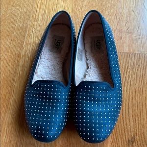 Ugg leather flats lined with sheepskin